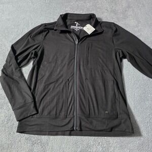 AndersonOrd Mens M Full Zip Jacket Black Performance Stretch Golf Activewear